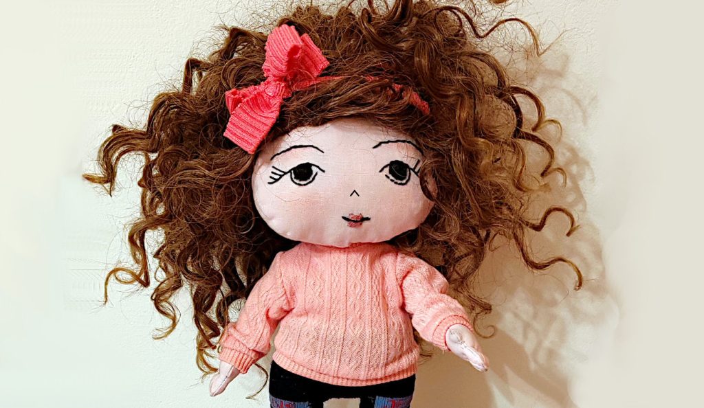 sewn doll vicky with pdf e-book for children download