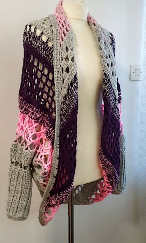 crochet wrap with sleeves mexicana