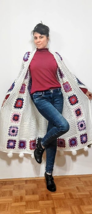 Crochet Granny Square Diamond Dream Duster