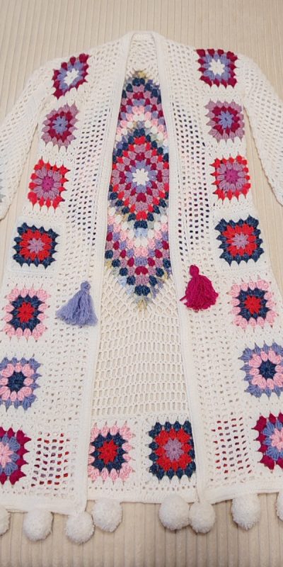 Crochet Granny Square Diamond Dream Duster