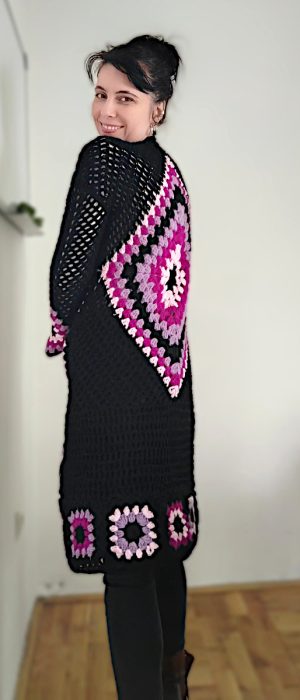 Crochet Granny Square Diamond Dream Duster