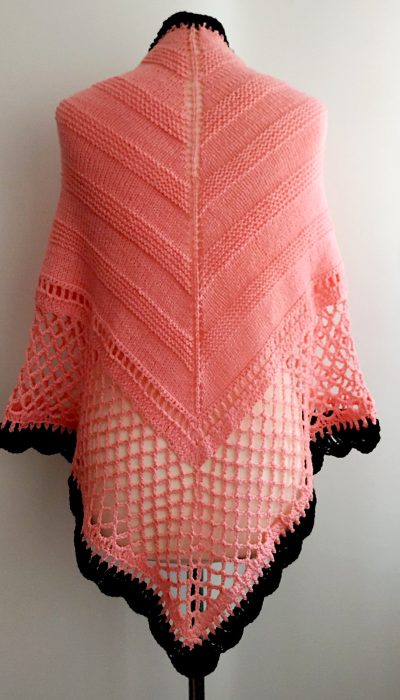 Knit and Crochet Mexicana Triangular Shawl