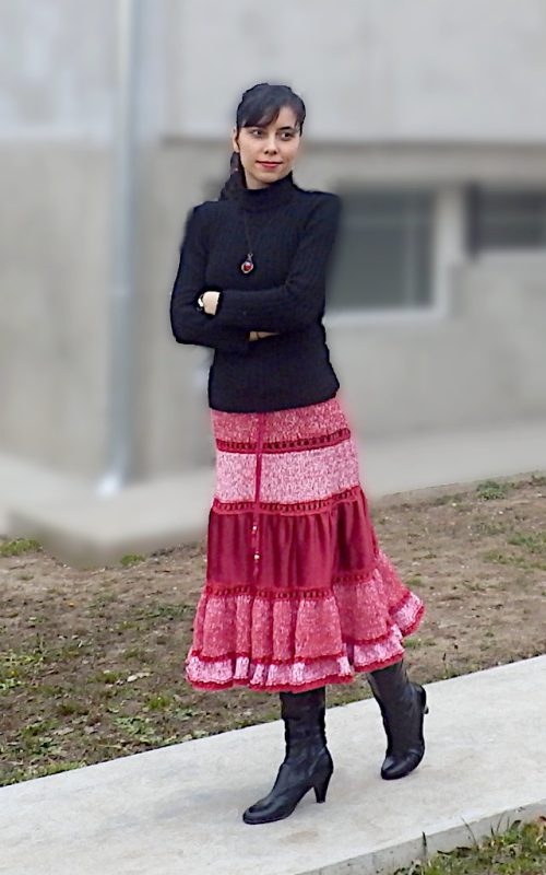 roma lavinia round knited and sew gypsy skirt